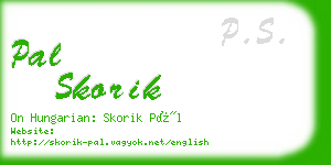 pal skorik business card